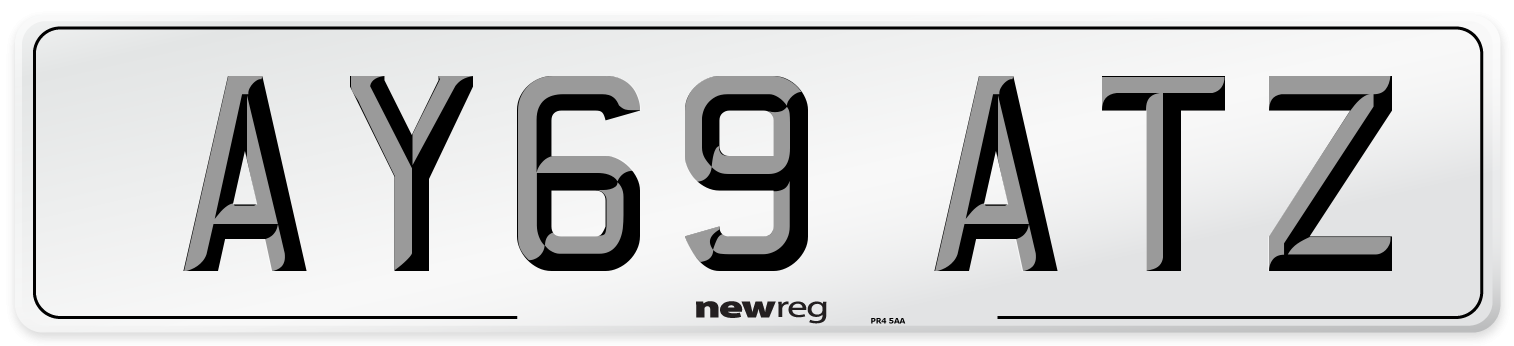 AY69 ATZ Number Plate from New Reg